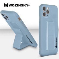 Оригинален силиконов гръб със стойка WOZINSKI Kickstand Case за Apple iPhone 11 Pro 5.8 син
